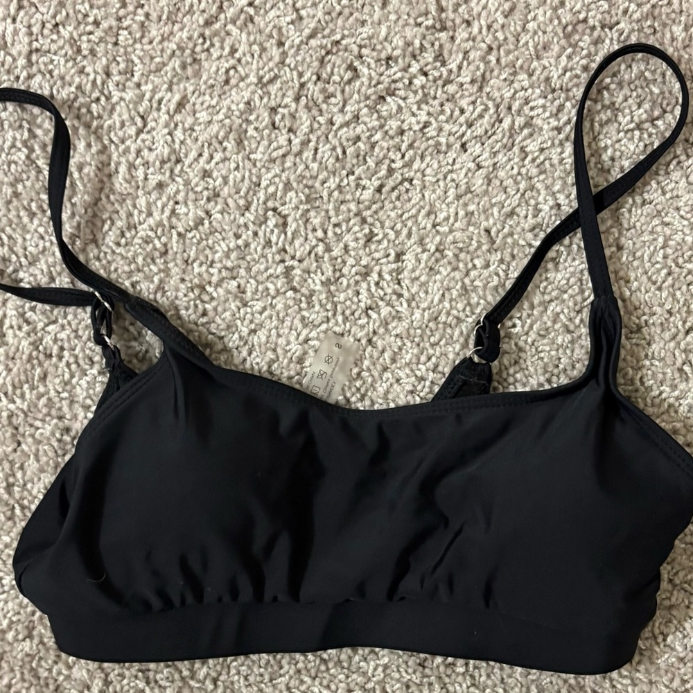 Black Women's S Swim Top
